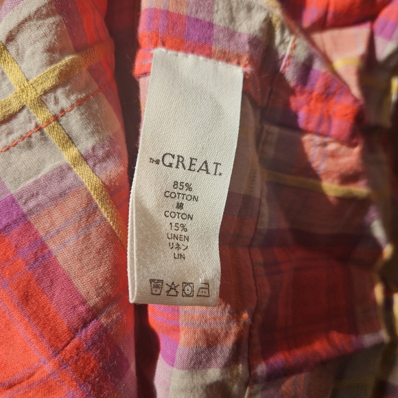 The GREAT. the ravine dress in lakehouse plaid, 1 ( small ) - Picture 10 of 10